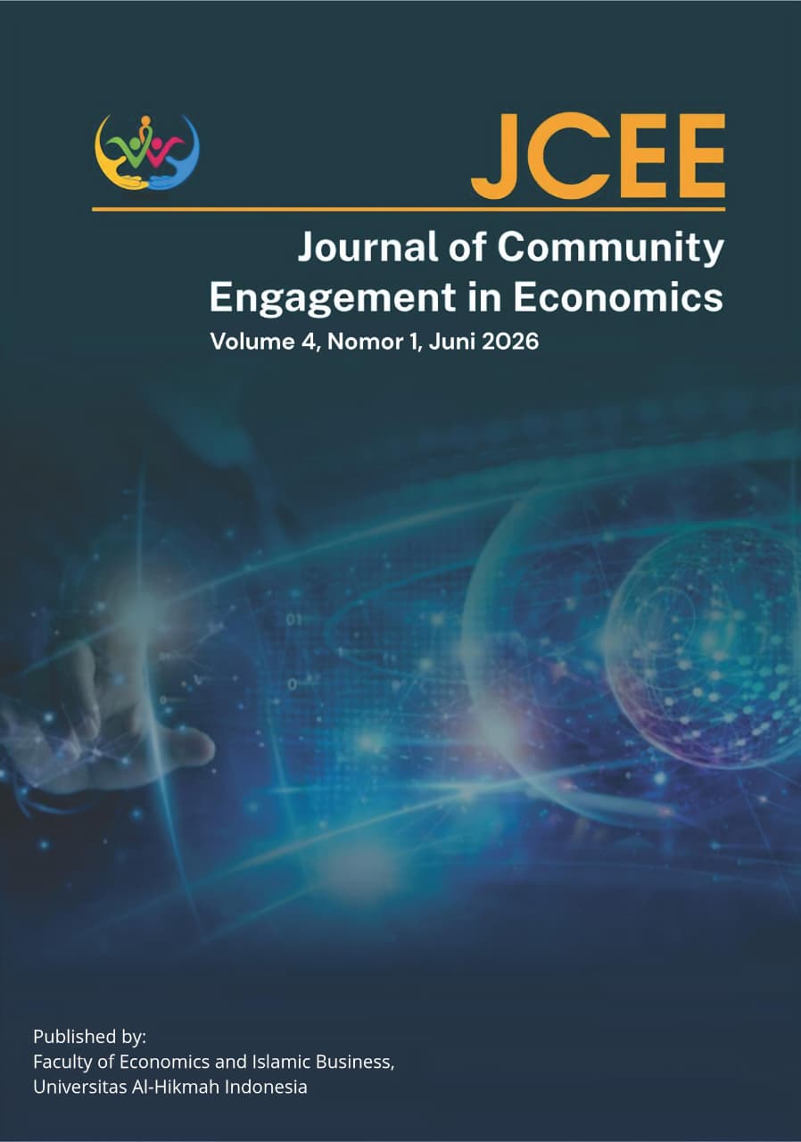					View Vol. 4 No. 1 (2026): JOURNAL OF COMMUNITY ENGANGEMENT IN ECONOMICS
				